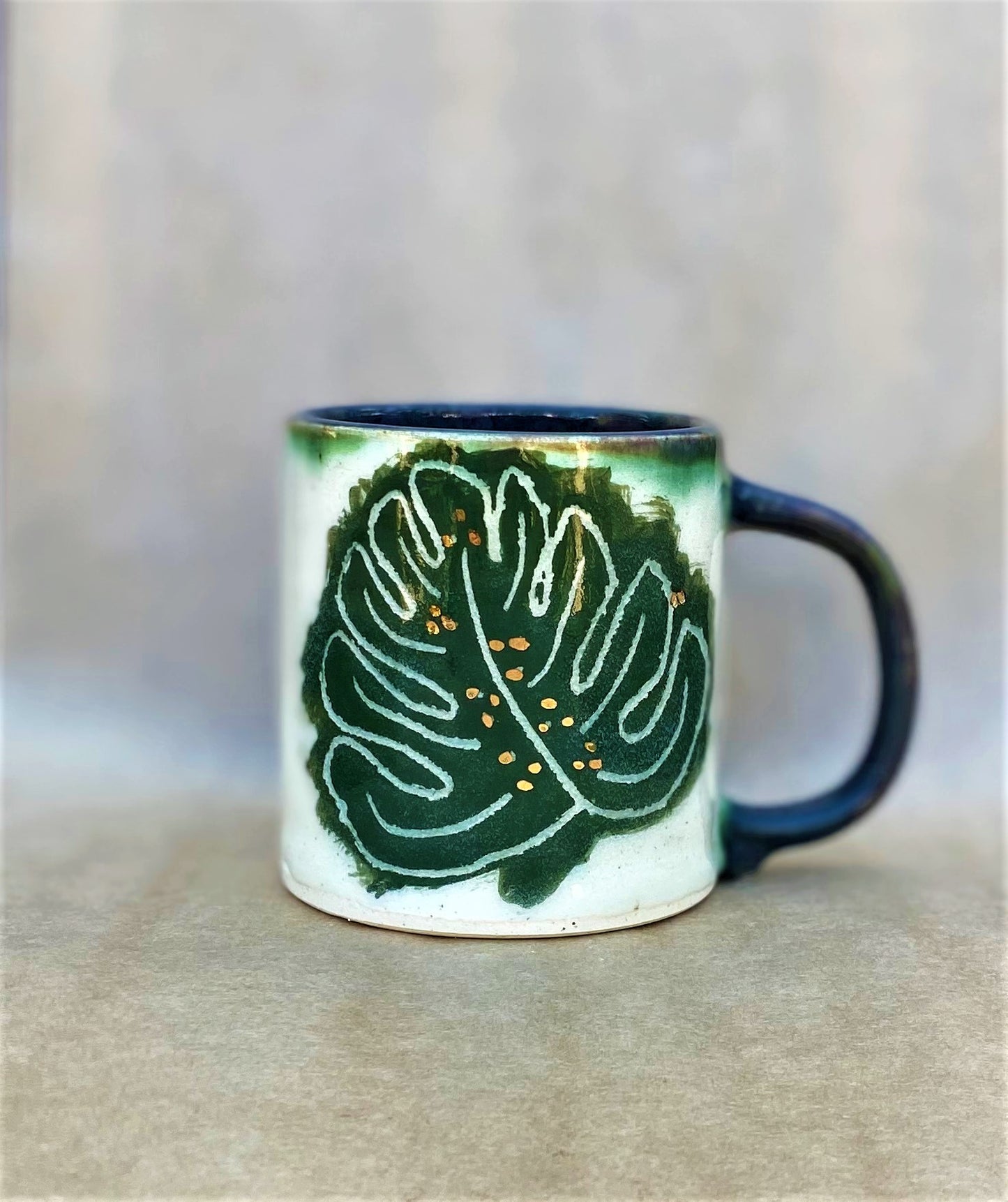 Golden Monstera Mug