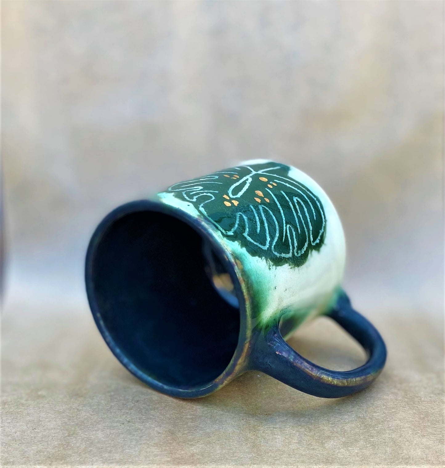 Golden Monstera Mug