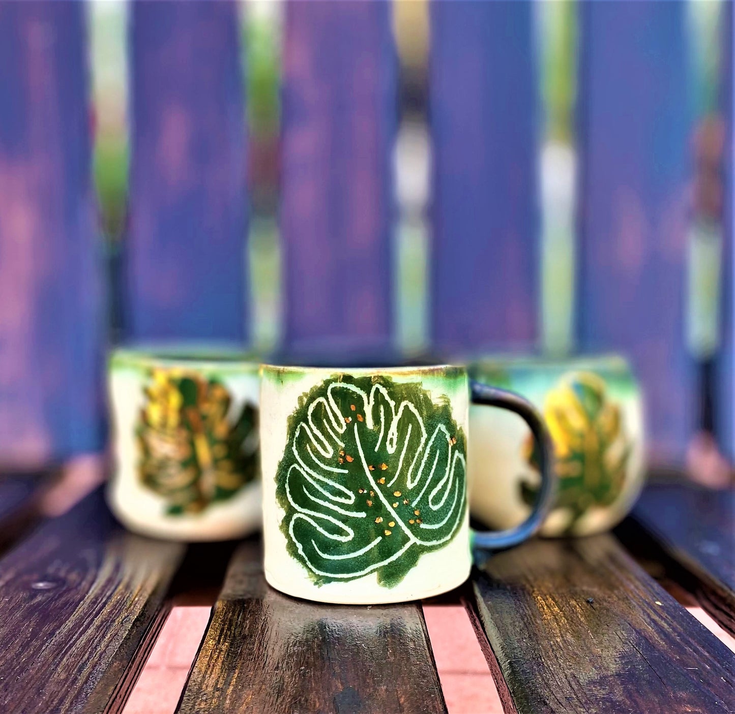 Golden Monstera Mug