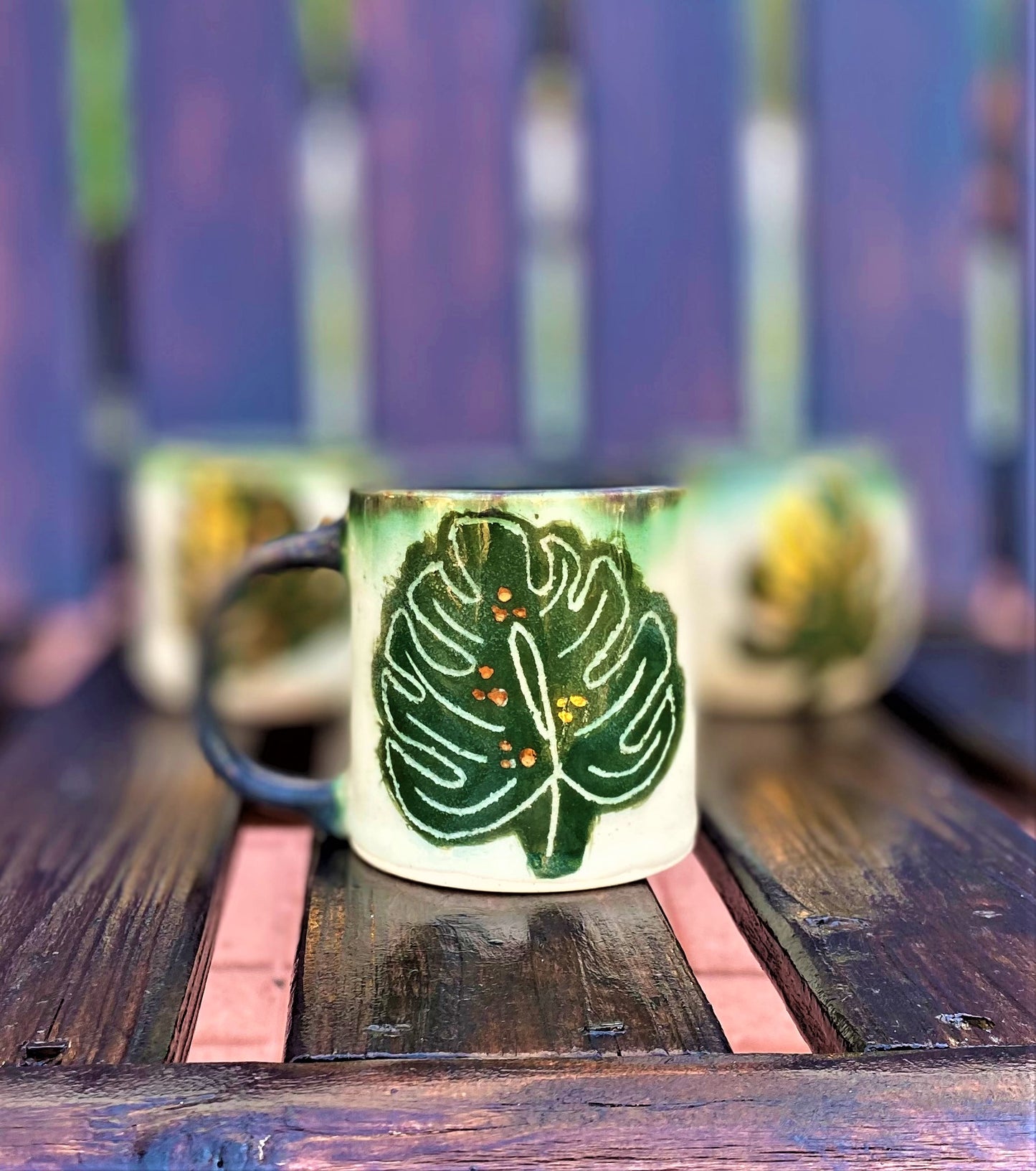 Golden Monstera Mug